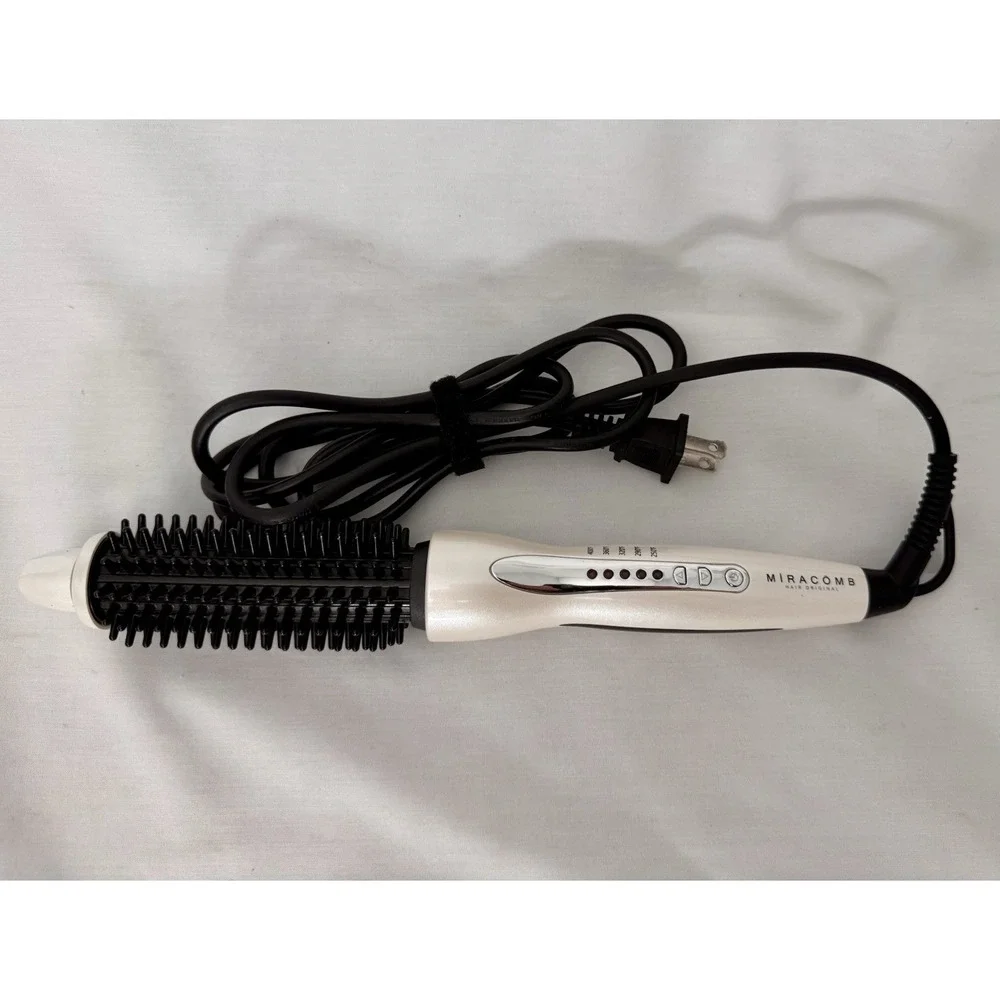 MIRACOMB Hair Curler Brush Ceramic Cool Touch PRO Multi Styler LN-305B